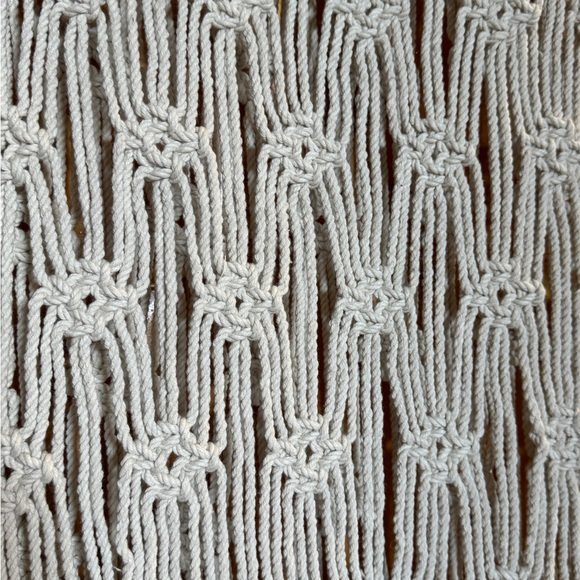 Macrame Table Runner 108 inches Boho Farmhouse Eclectic Kitchen Home Decor - Picture 5 of 15
